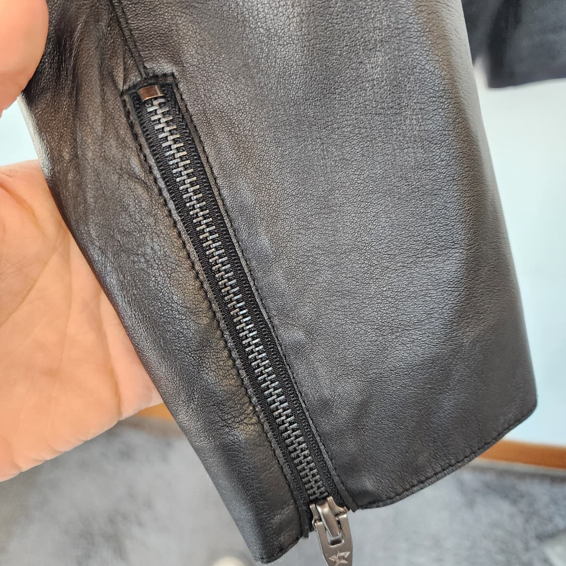 STELLA&YK 블랙 가죽 자켓 상품이미지3