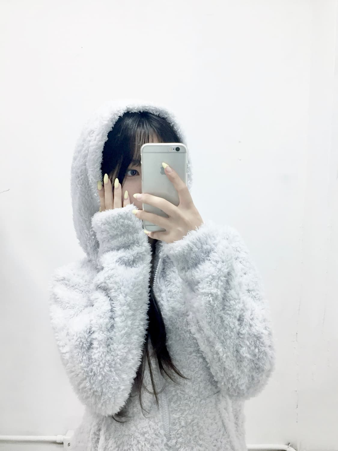 연보라 폭닥 후드집업 상품이미지2