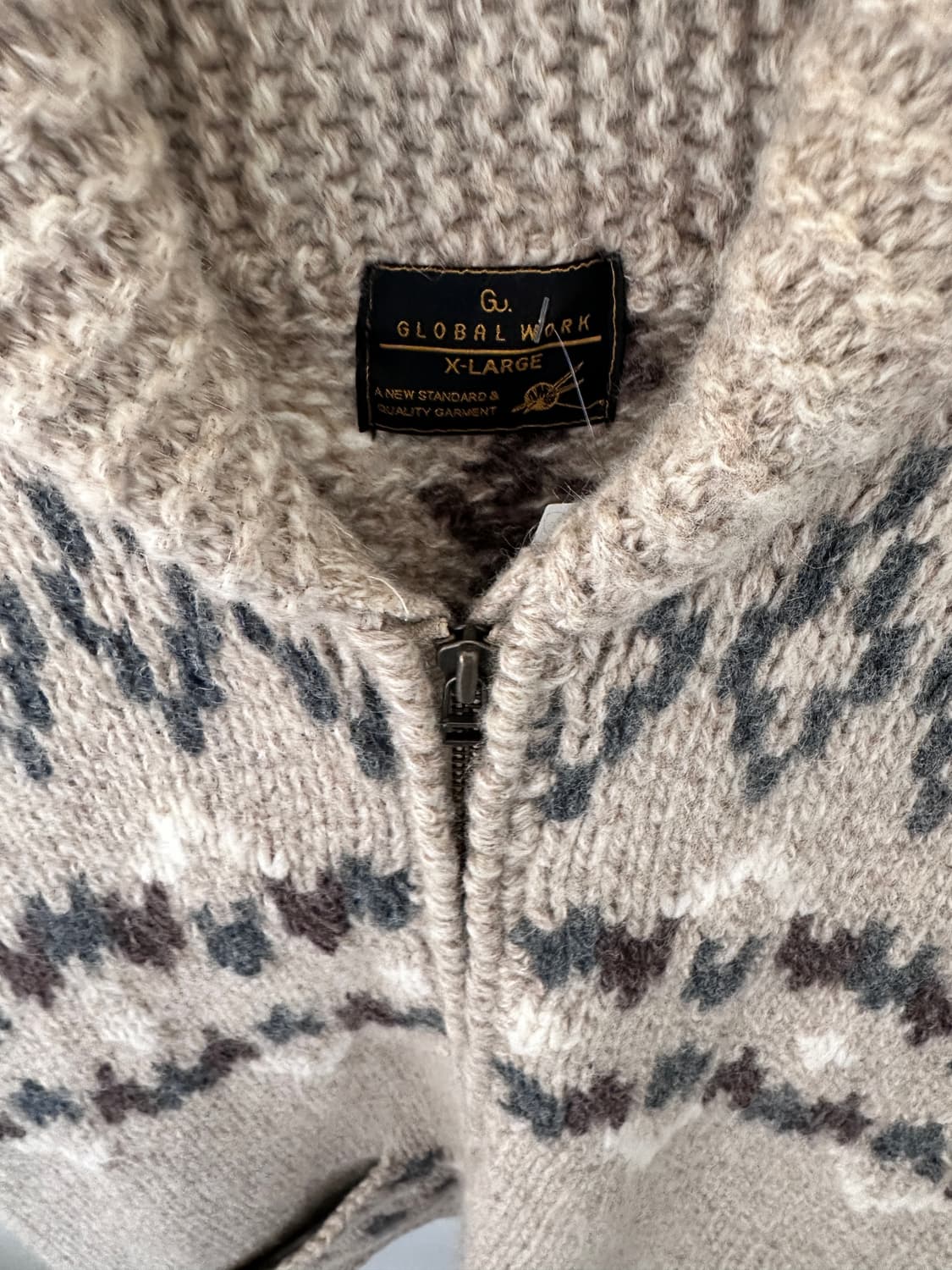 울 집업 베스트(일본빈티지) 상품이미지6