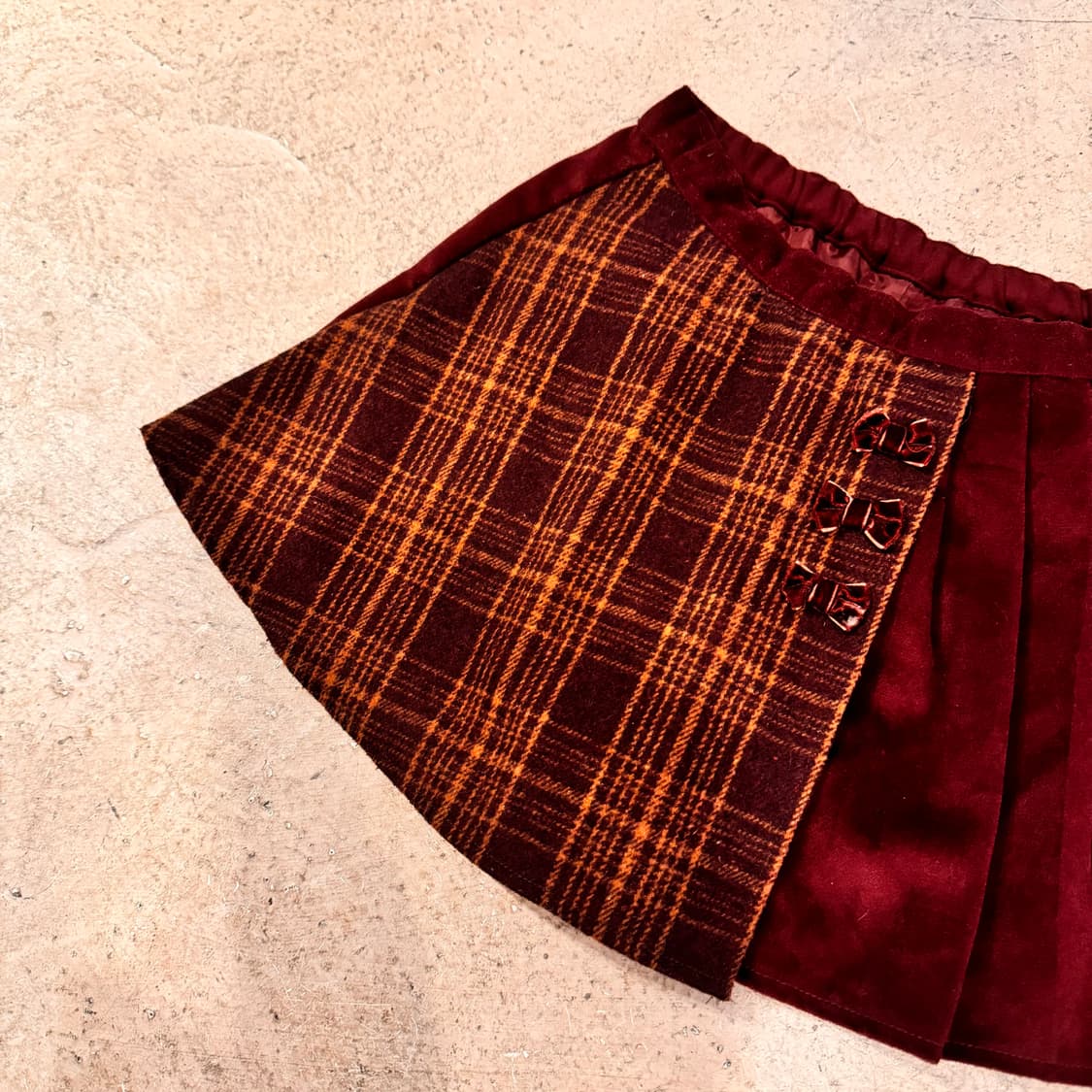 리본 포인트 랩 스커트 팬츠 상품이미지4