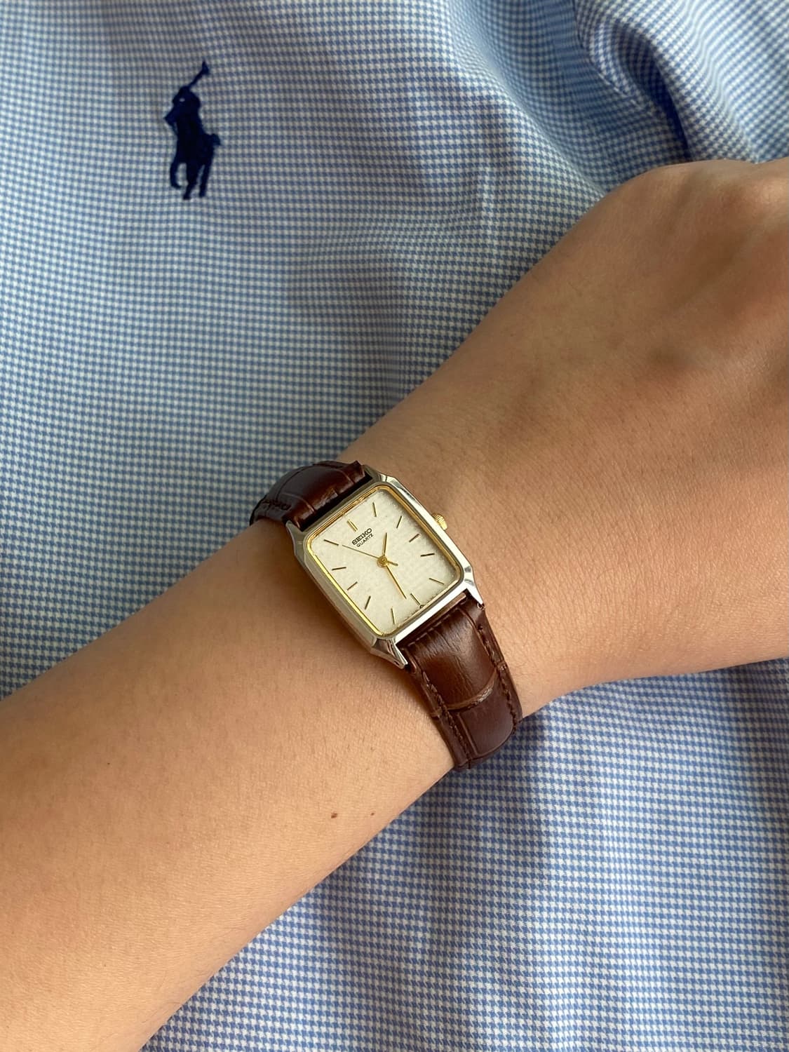 Seiko 세이코 쿼츠 브라운 상품이미지3