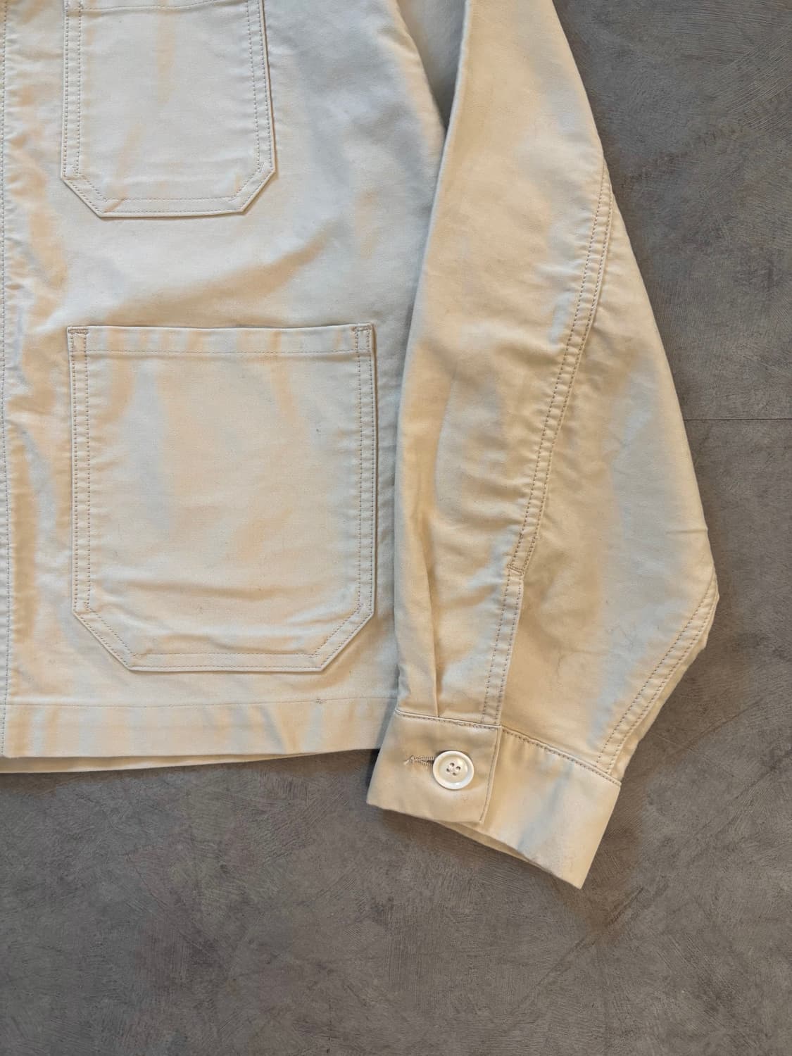 DANTON 단톤 커버올 베이지 워크 자켓 상품이미지5