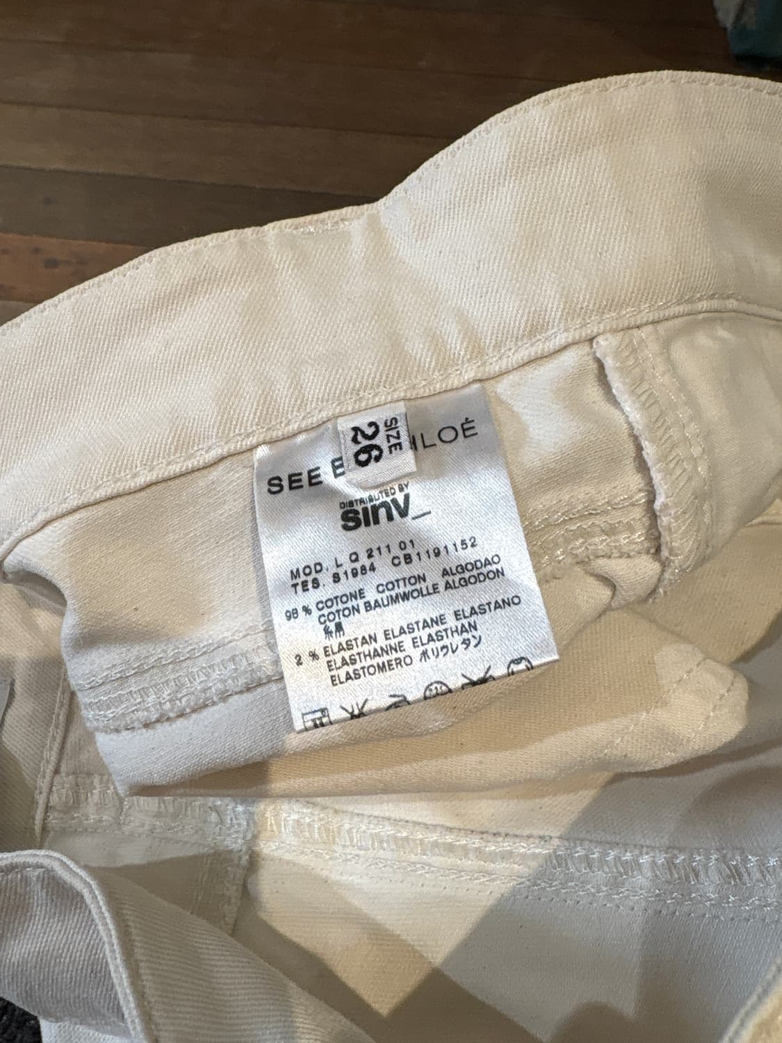 씨바이끌로에 화이트 코튼 팬츠 상품이미지5