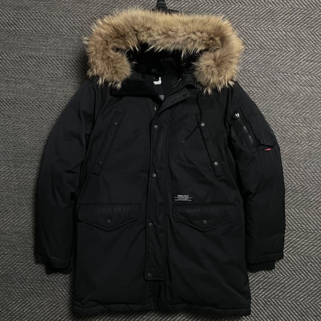 커버낫 멀티포켓 구스다운 N-3B 라쿤 퍼 점퍼 o 5416 상품이미지1