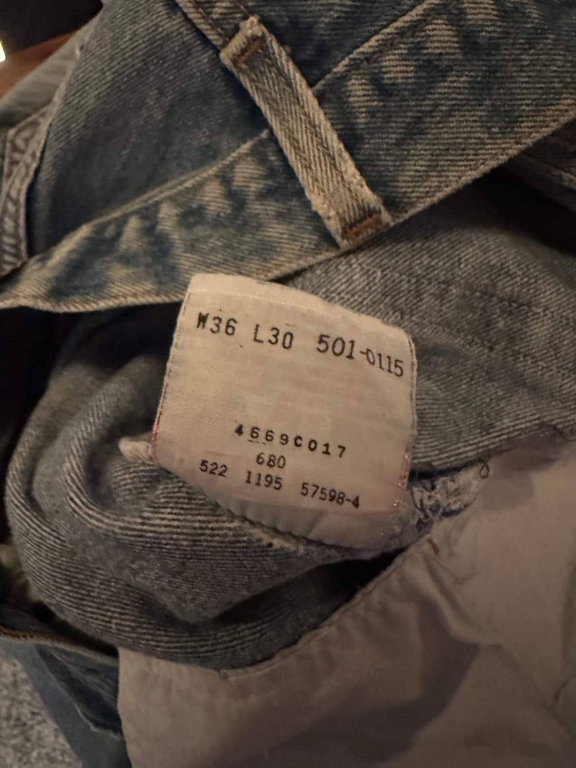 90s USA 빈티지 리바이스 501 데님 팬츠 상품이미지10