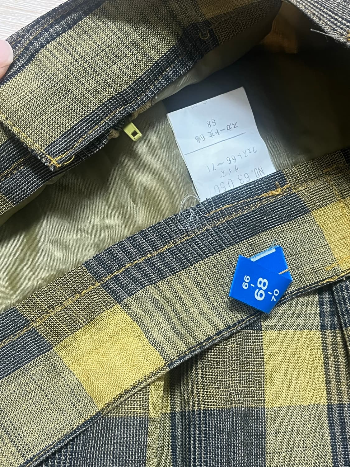 Japanese vintage 여름 체크 스커트💛 상품이미지5