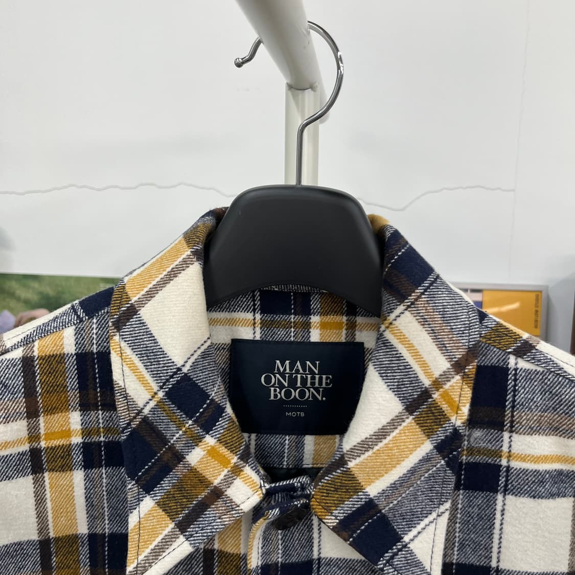 맨온더분 체크 울자켓 M 상품이미지3