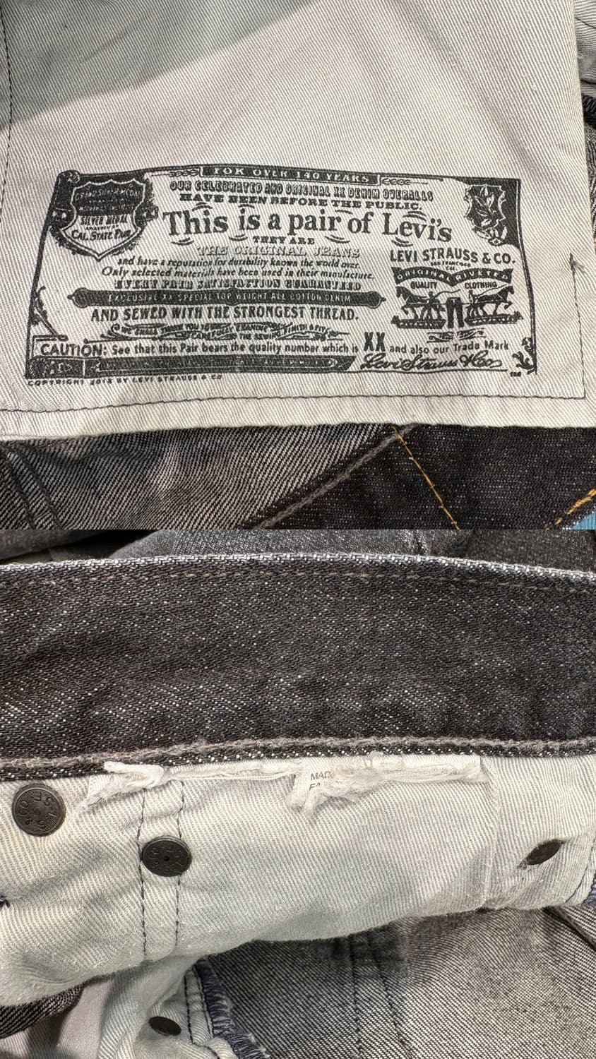 리바이스 501 데님 팬츠 상품이미지10