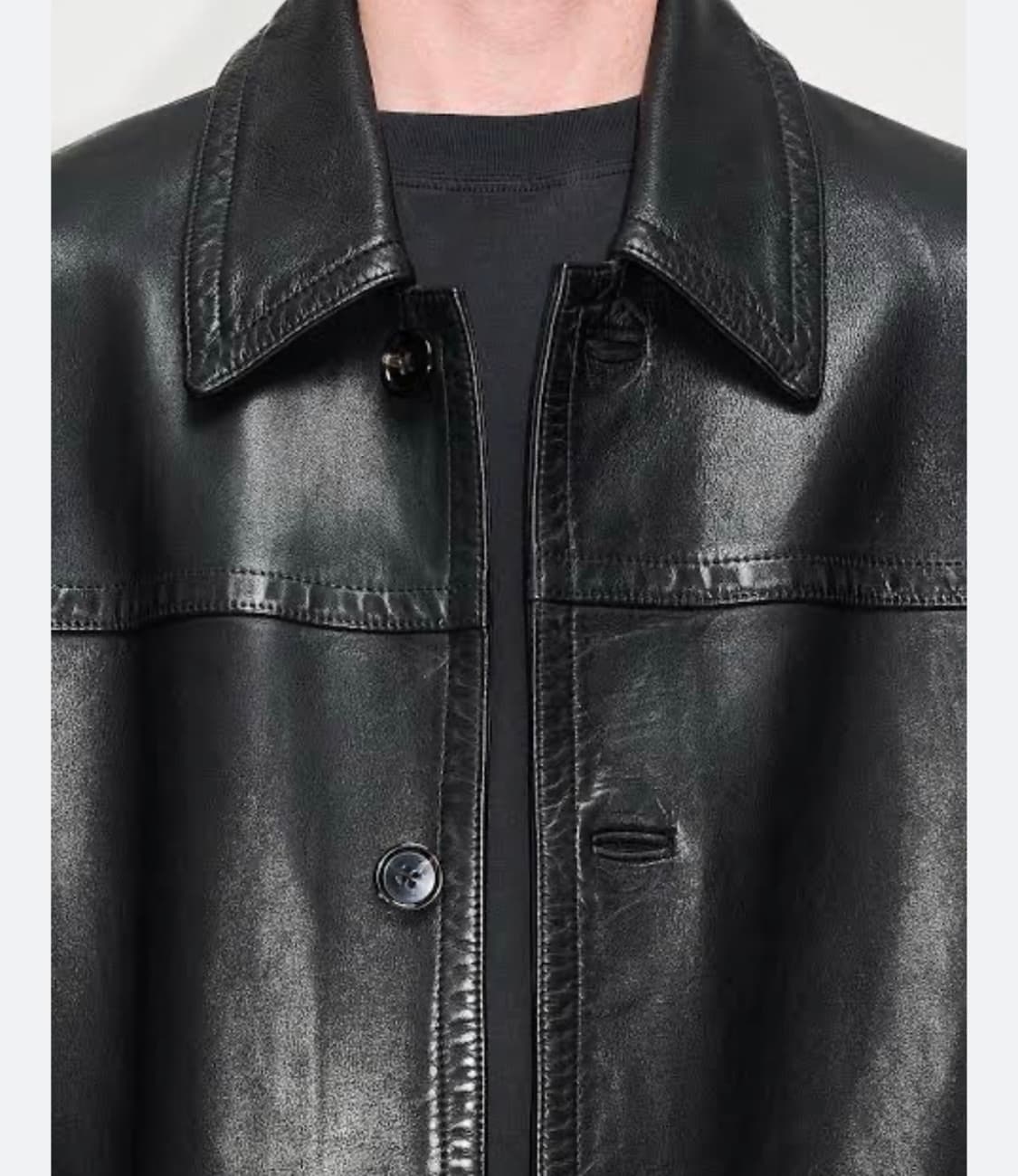 [48] hope 호프 스톡홀름 델루션 레더 카 코트 상품이미지2