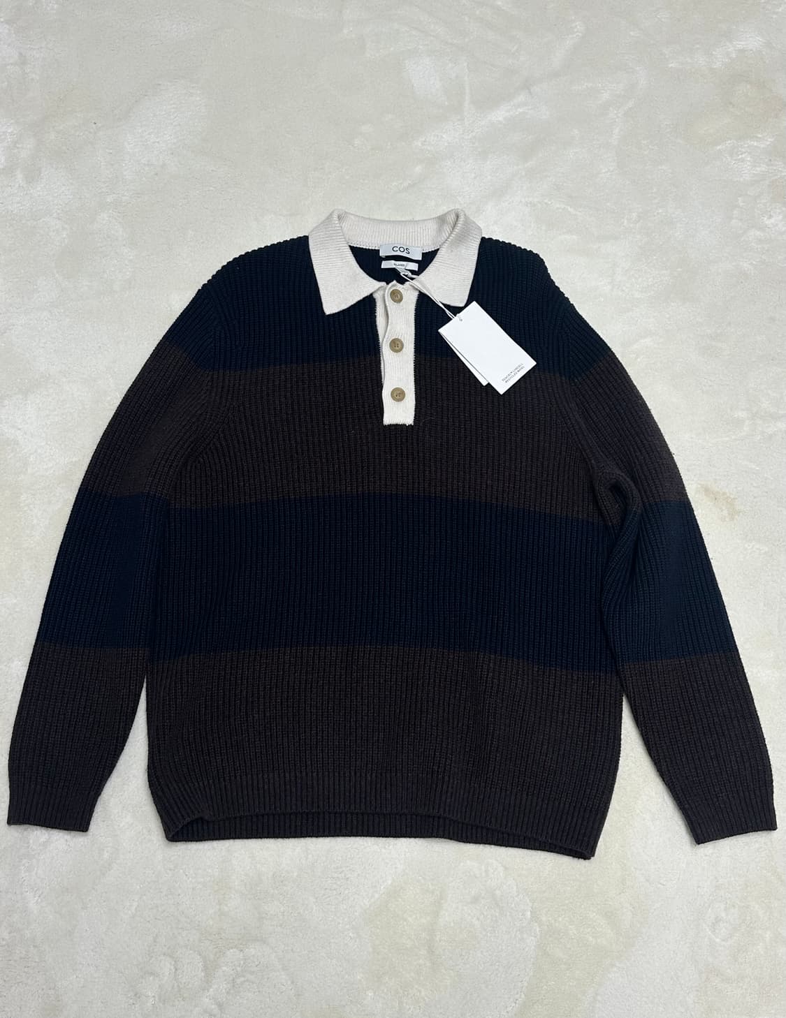 COS 스트라이프 럭비 니트 M 새상품 상품이미지1