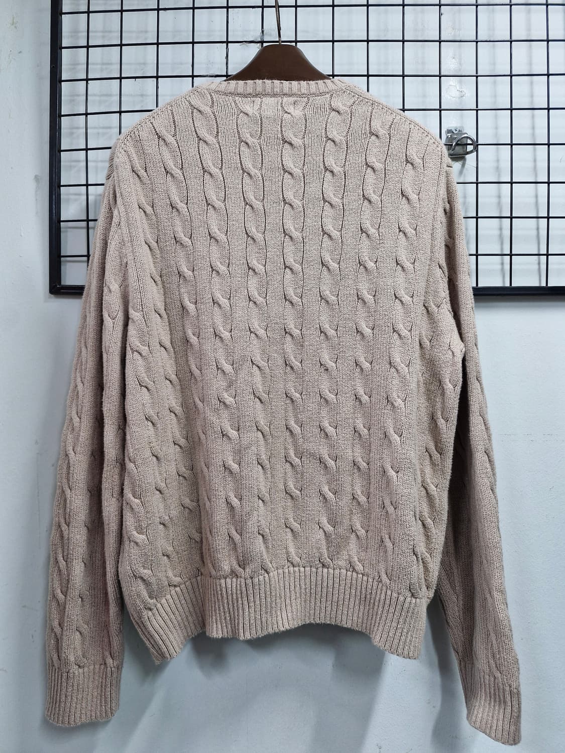 105XL 폴로 랄프로렌 케이블 니트 베이지. 상품이미지6