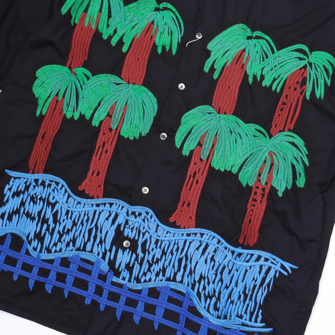 니코앤드 X 츠모리 치사토 자수 반팔 셔츠(블랙) 상품이미지3