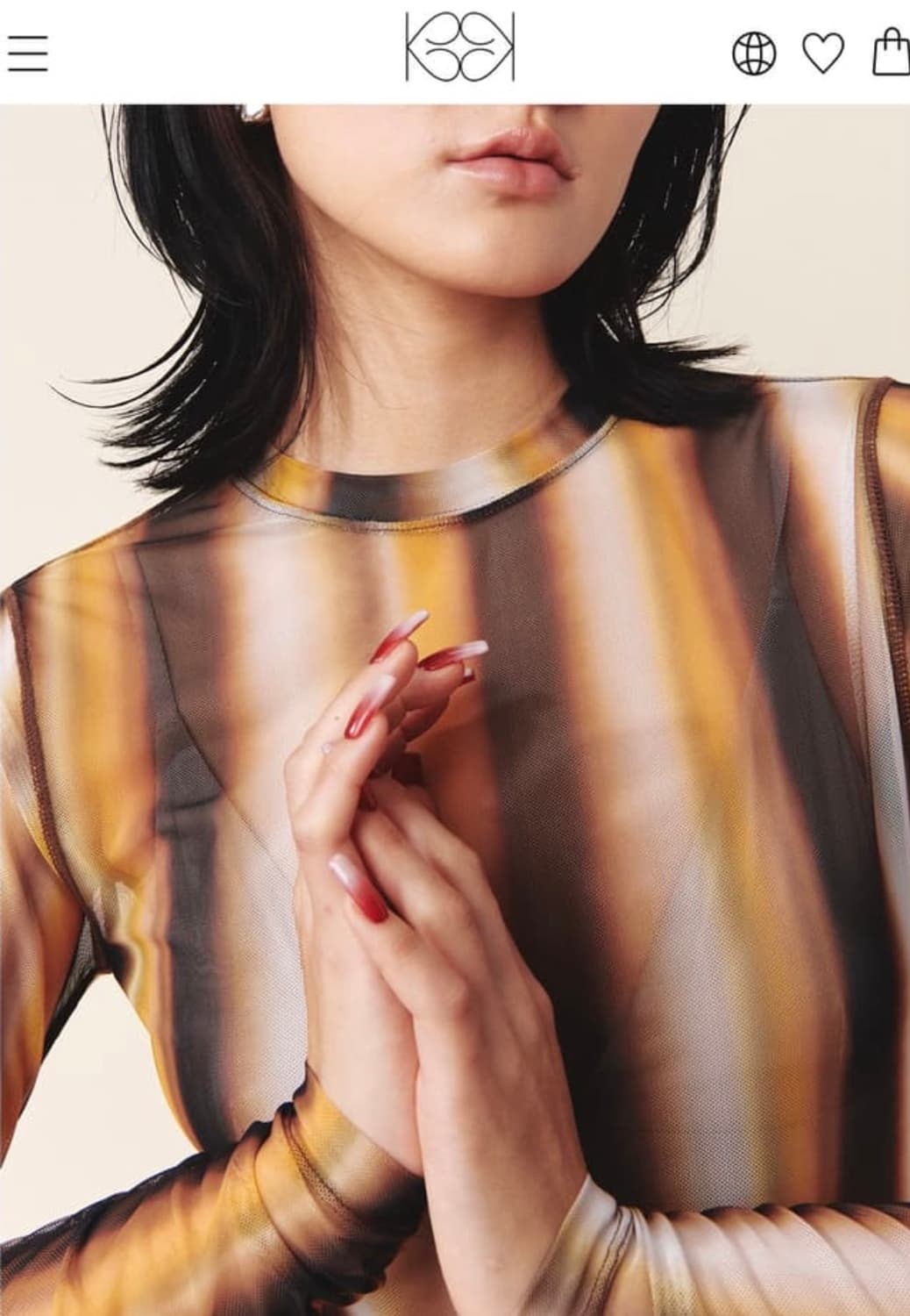 kijun SATURN MESH TOP 상품이미지3