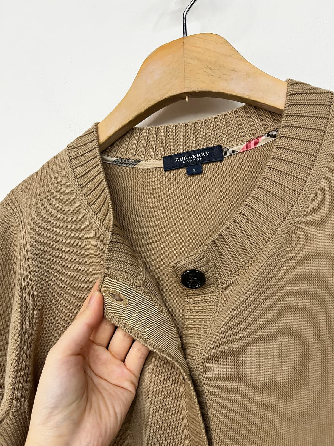 버버리 니트 가디건 상품이미지6
