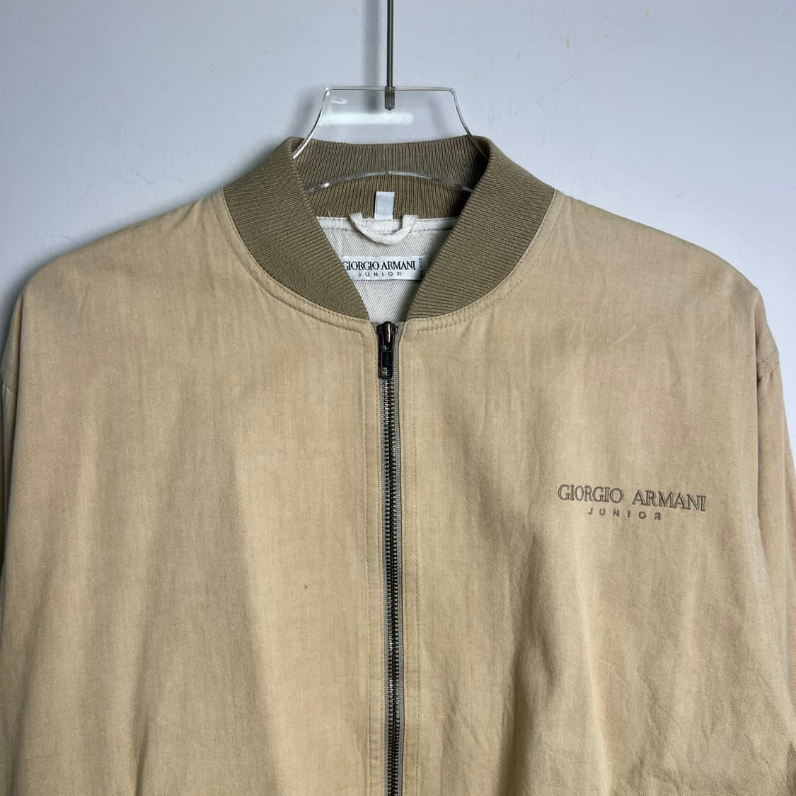 조르지오 아르마니 빈티지 베이지 봄버 자켓  상품이미지4