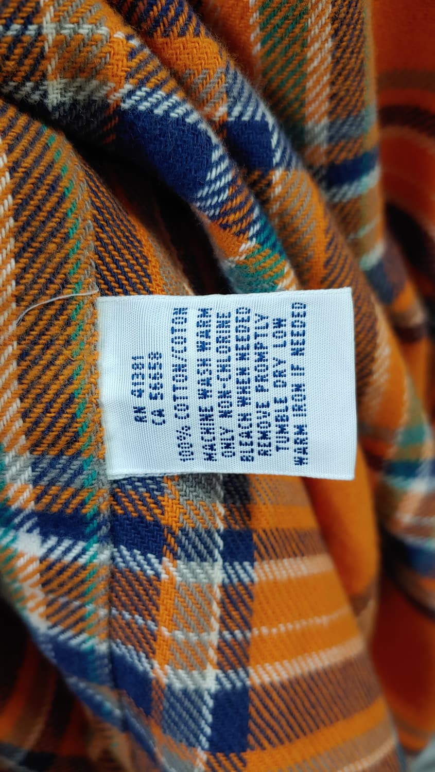 95 폴로 체크기모 오렌지 셔츠 748 상품이미지5