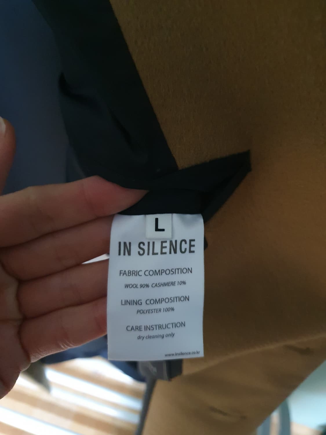 인사일런스 캐시미어 롱 코트 L 상품이미지5