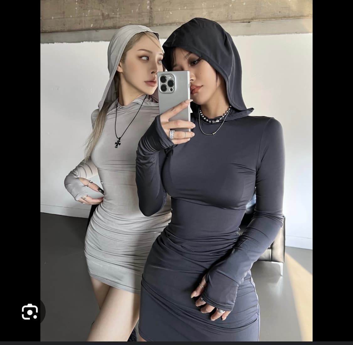 오도어 후드 후디 원피스  상품이미지1