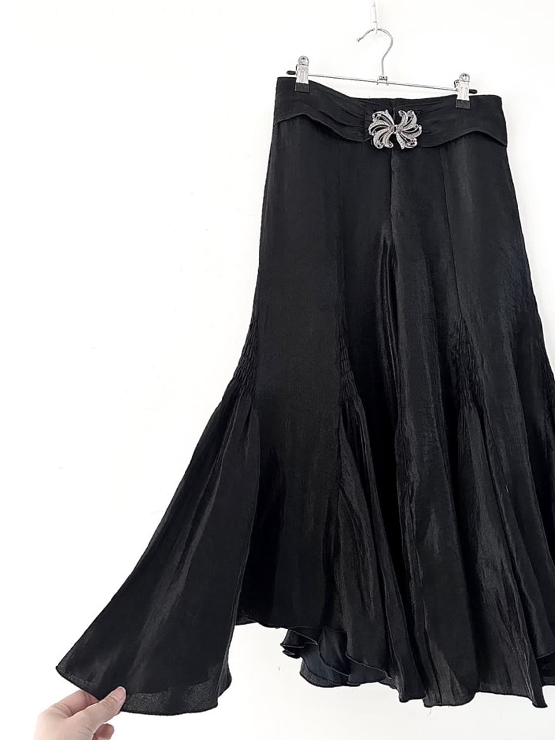 Mermaid fly buckle pants / black 상품이미지2