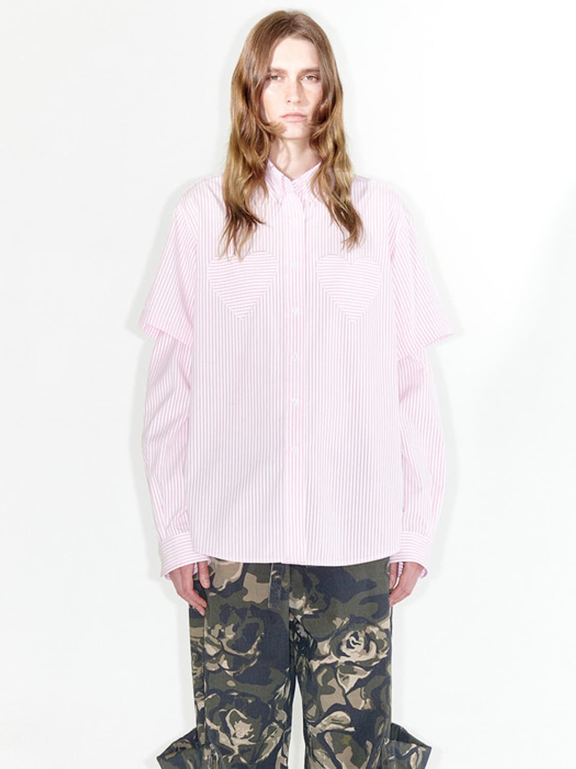 (2) 오픈와이와이 슬리브 하트 셔츠 상품이미지1