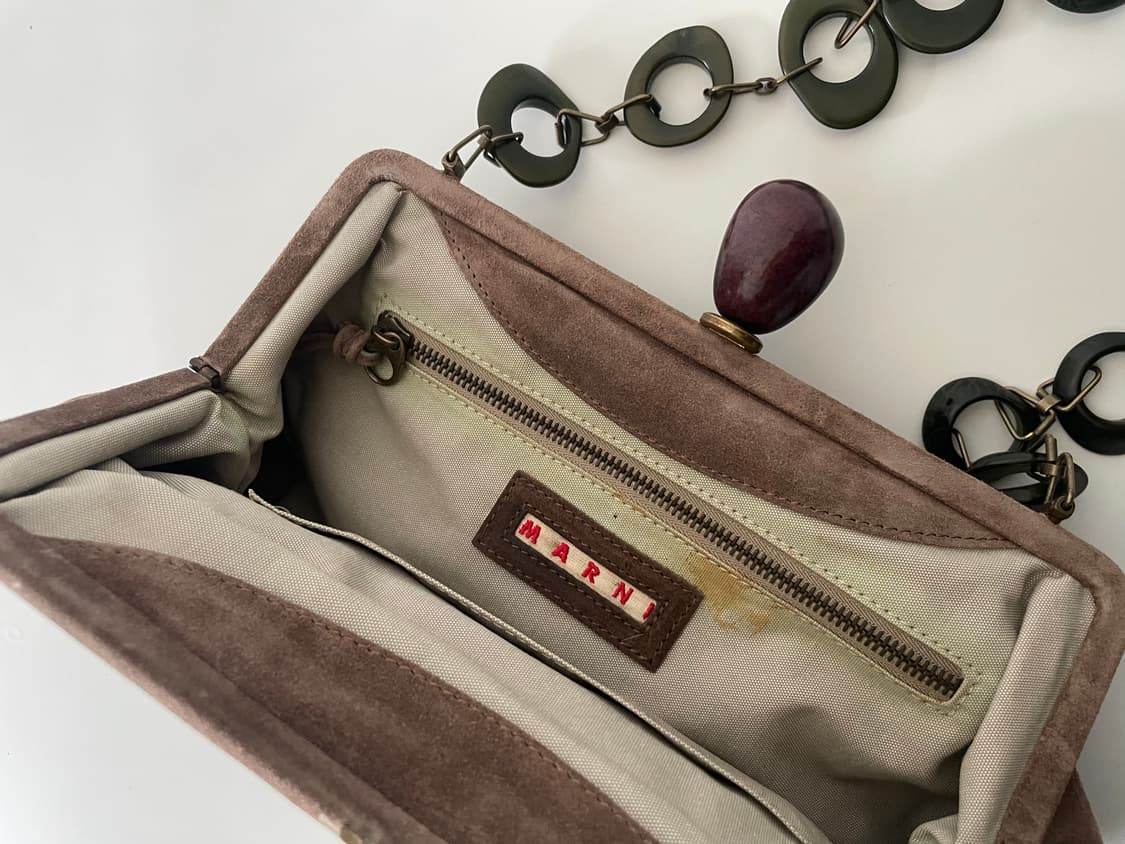 Marni 00s Suede Clutch Bag 상품이미지7