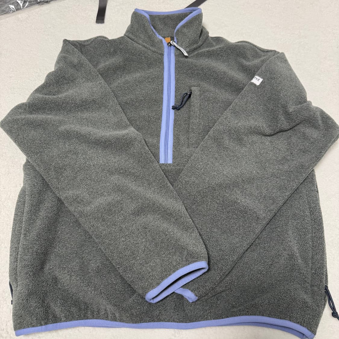 디스이즈네버댓 하프집 플리스 풀오버 그레이 S 상품이미지3