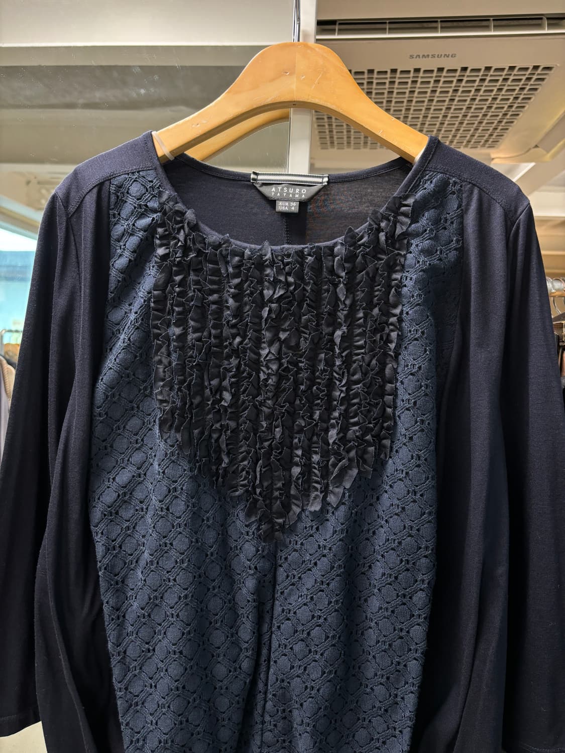 아츠로 타야마 프릴 롱슬리브 상품이미지3