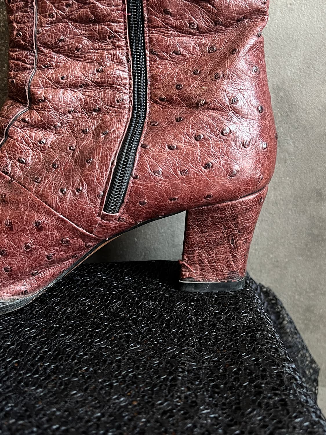 안젤로 코폴라 오스트리치 레더 앵클 부츠 상품이미지5