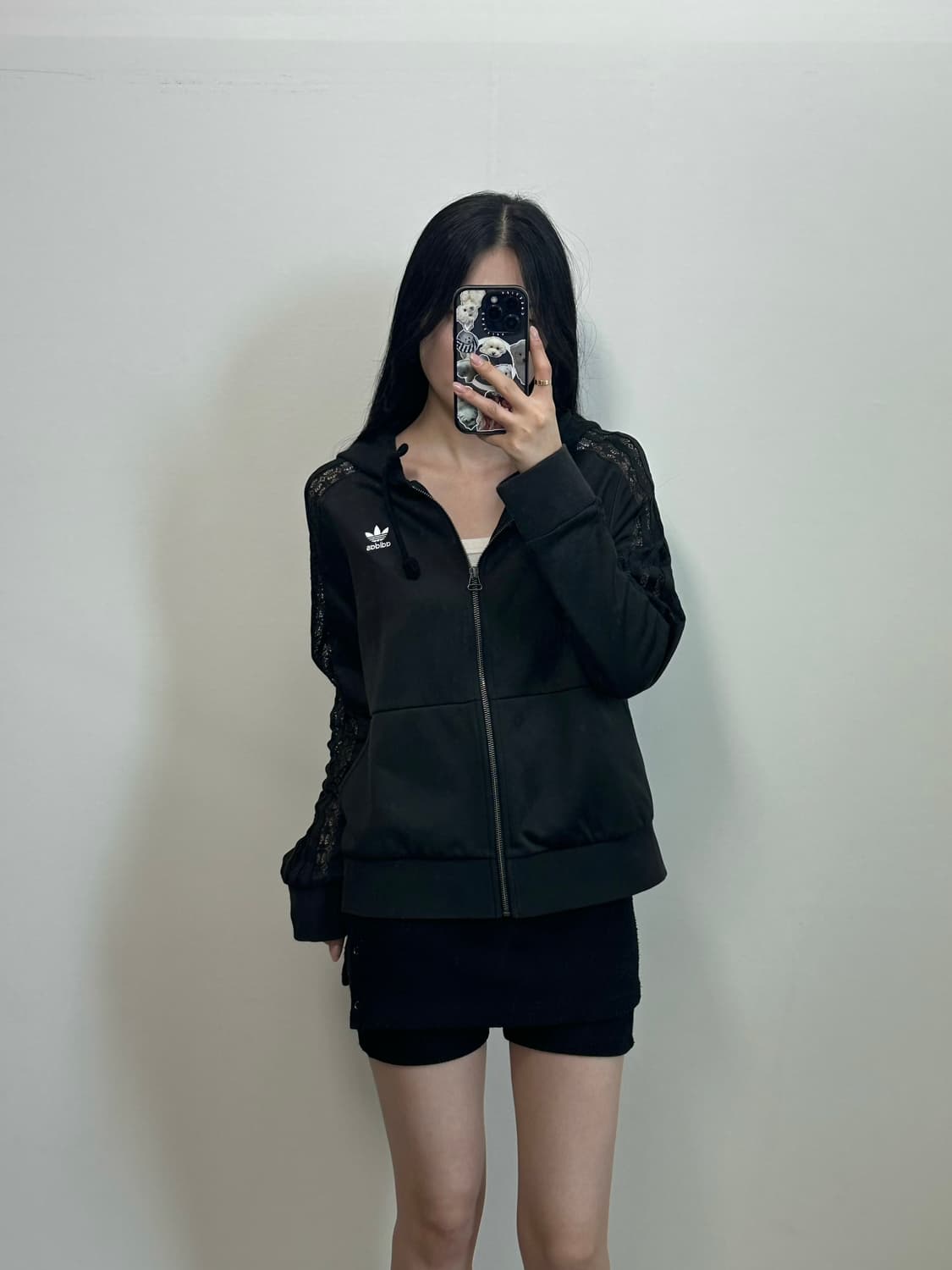아디다스 레이스 시스루 후드 져지 상품이미지1