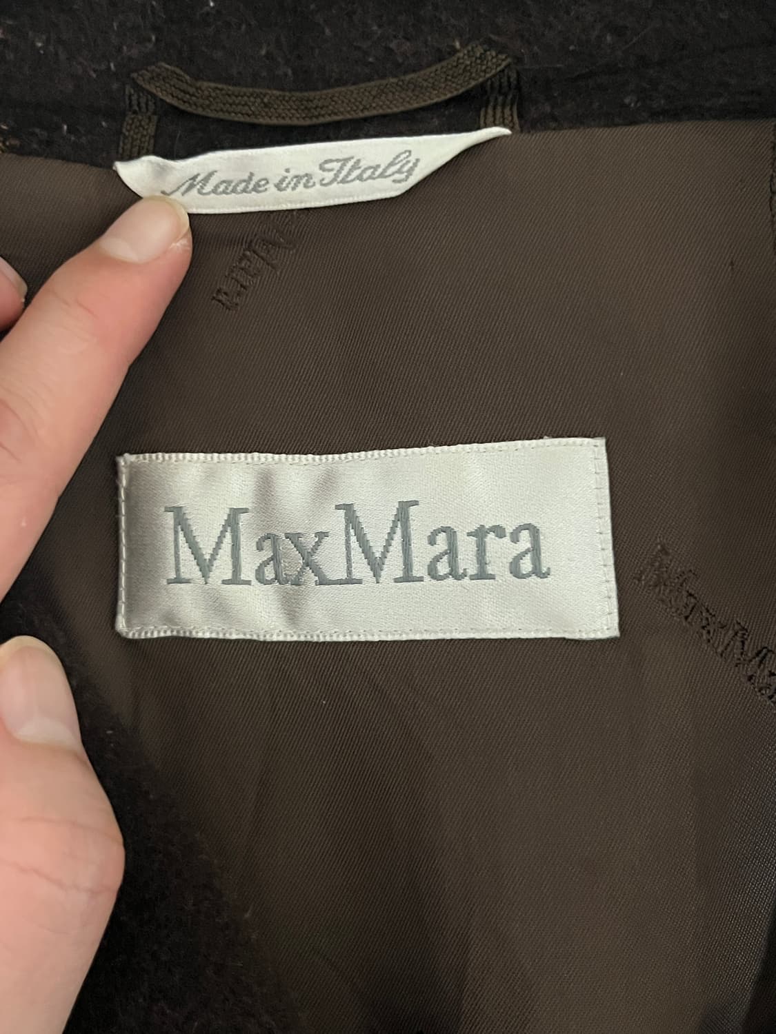 막스마라 브라운 더블 코트 38 상품이미지7