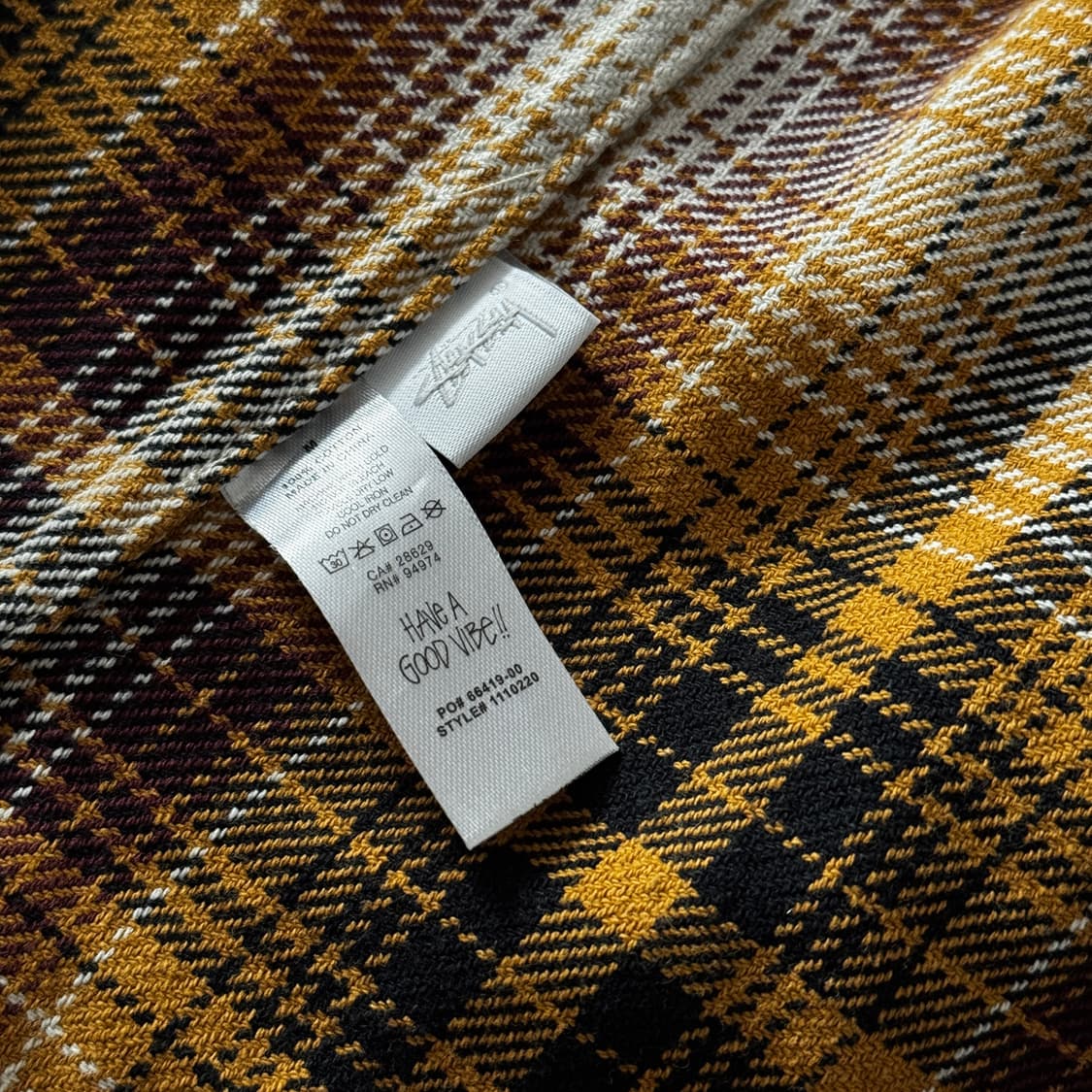 스투시 Stussy 잭 쉐도우 플레이드 집 셔츠 M 상품이미지8