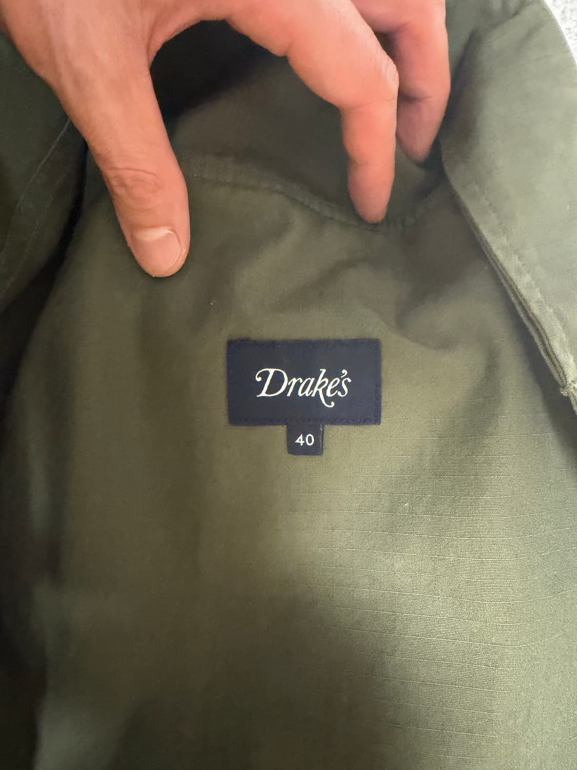 드레익스 립스탑 퍼티그 자켓 올리브 40사리즈 상품이미지5