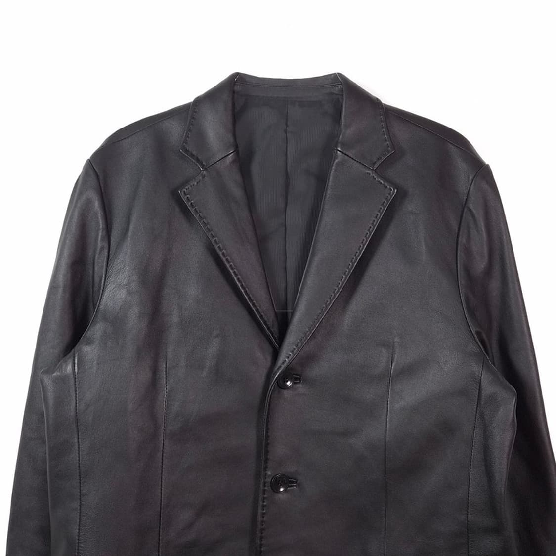 마인드브릿지 천연 양가죽 3버튼 블레이저 자켓 L 상품이미지3