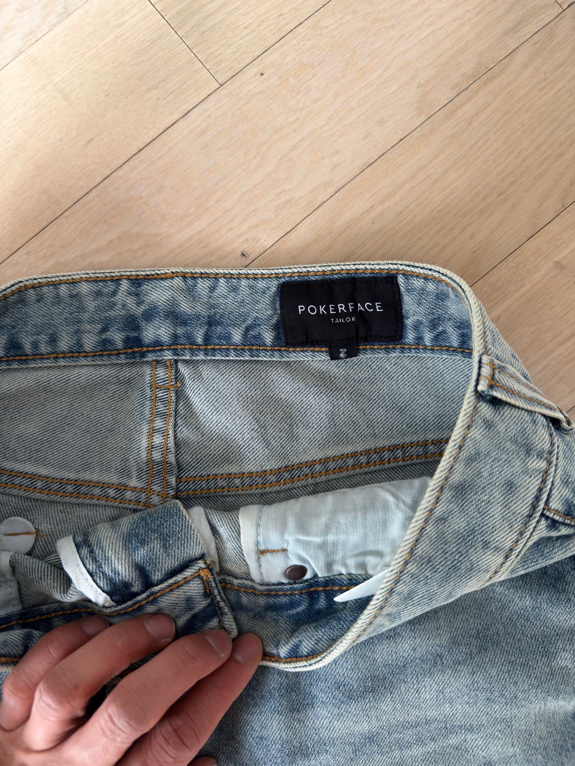 TEN.CO 루즈 와이드 데님 / 2사이즈 / 블리츠컬러 상품이미지7