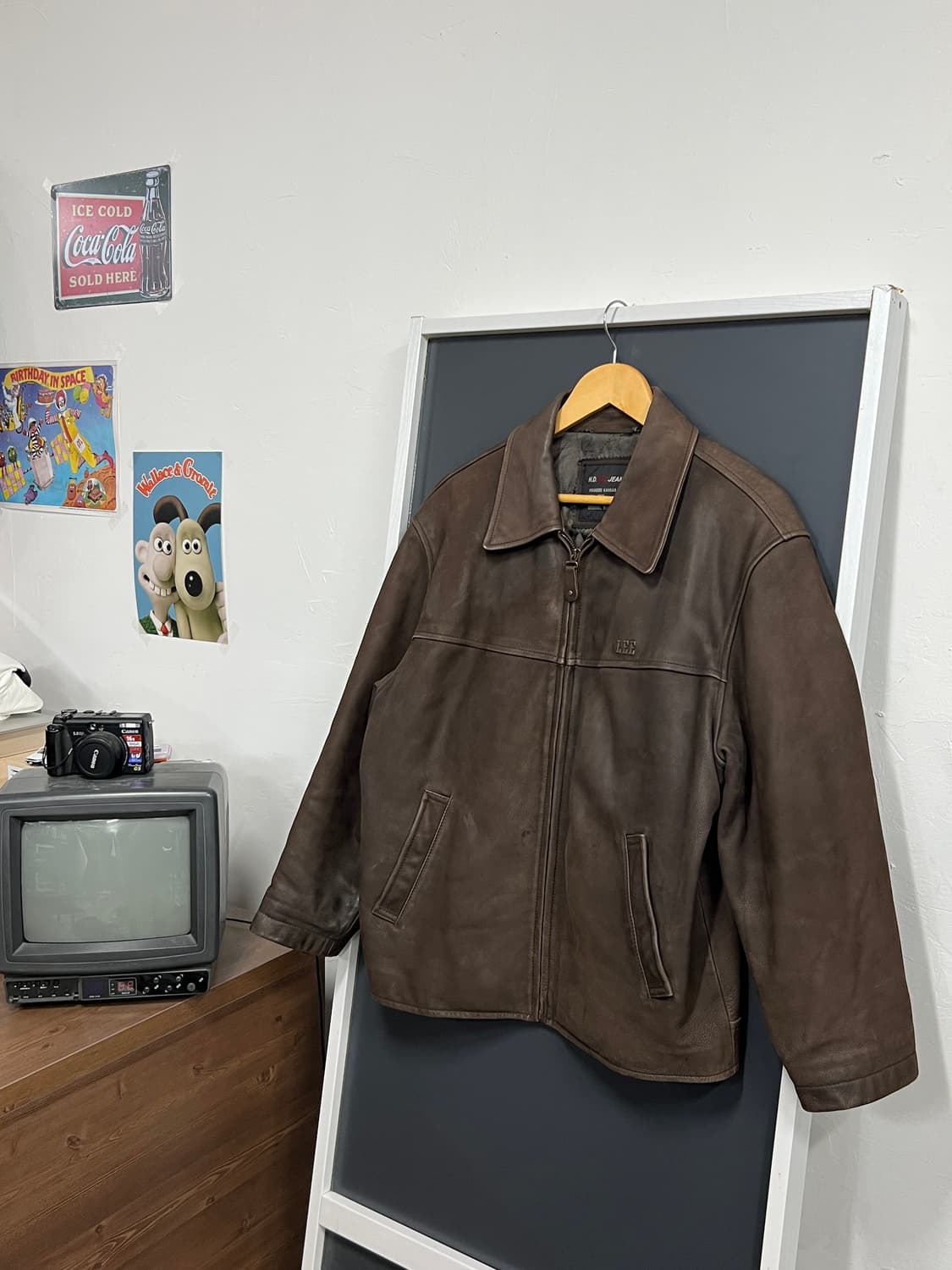 Lee 90s 빈티지 소가죽 레더 싱글 자켓 상품이미지1