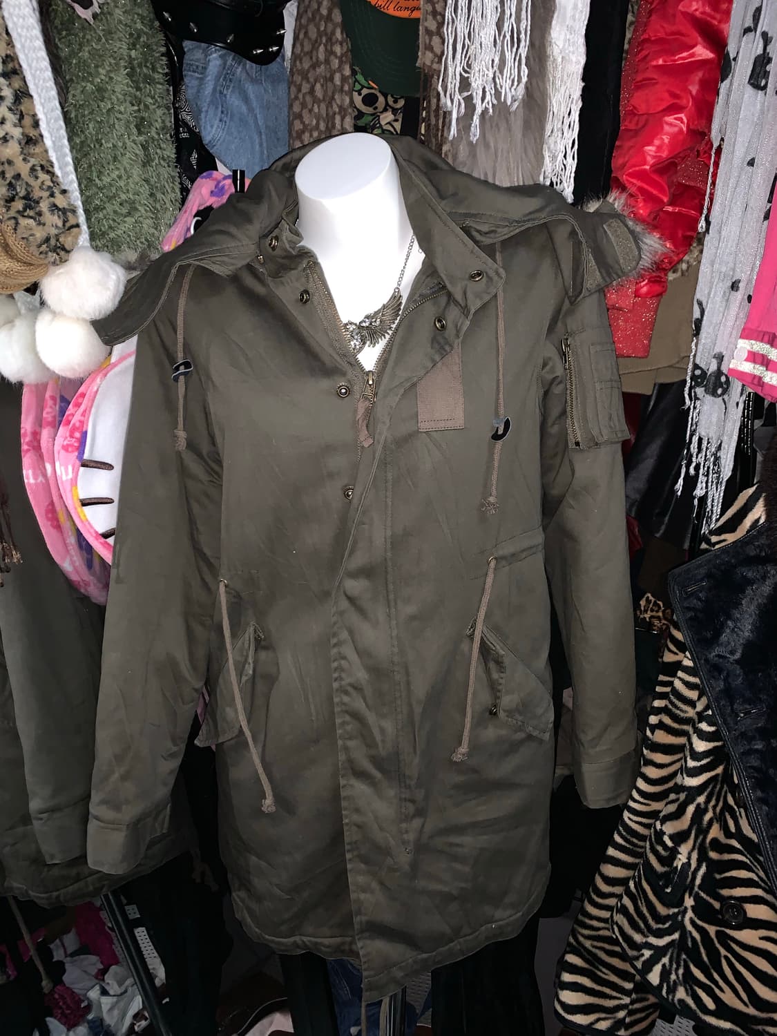 y2k 그런지 야상 퍼패딩 상품이미지2