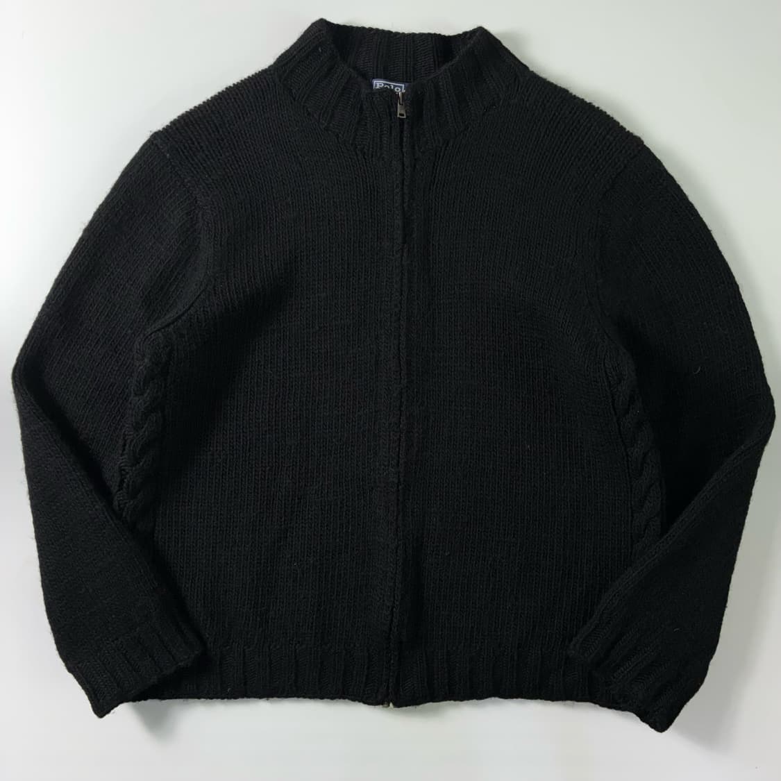 Polo  폴로 랄프로렌 울 블랙 니트집업  상품이미지1