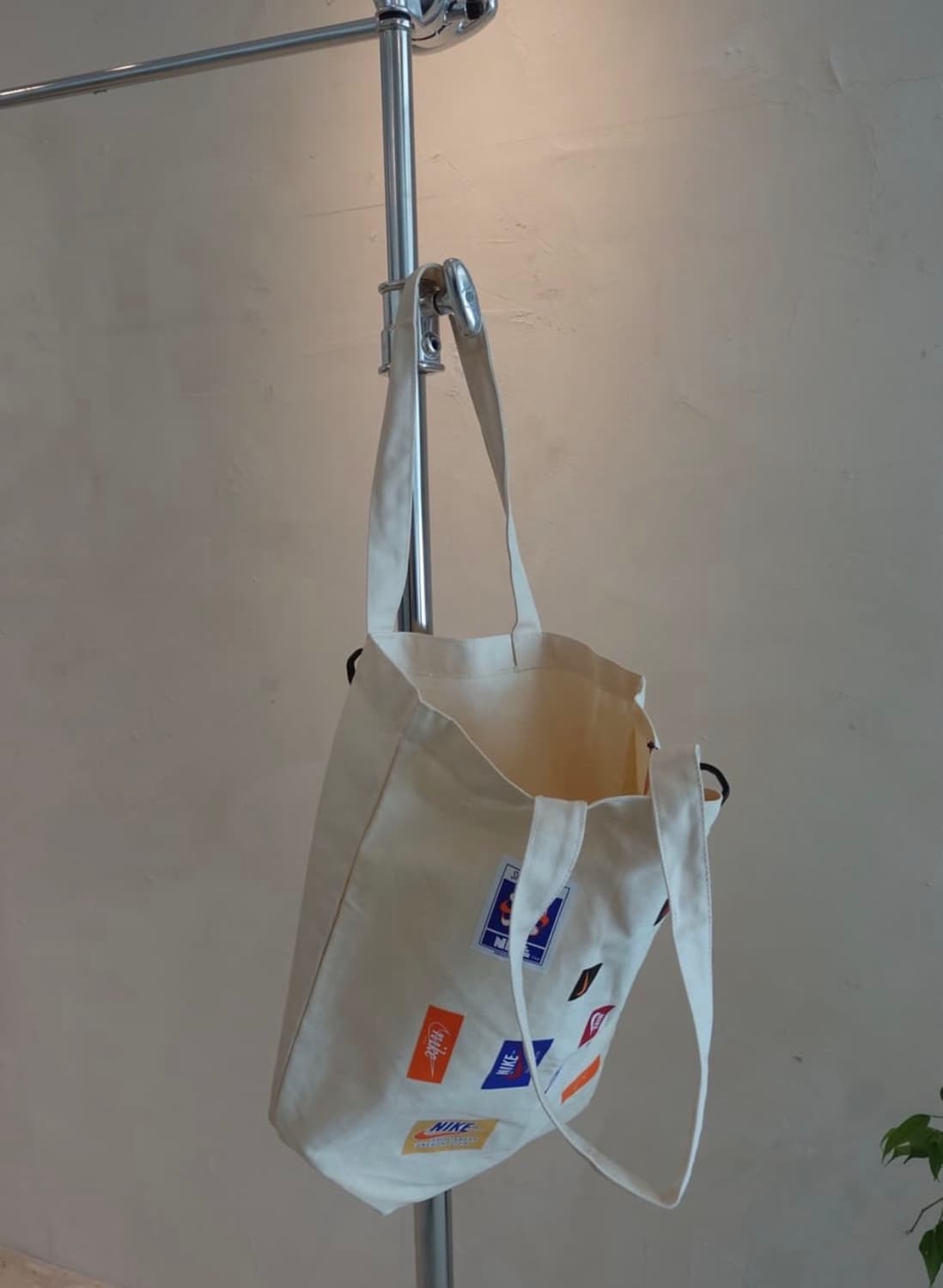 나이키 레트로 로고 일본판 캔버스 토트백 새제품 상품이미지5