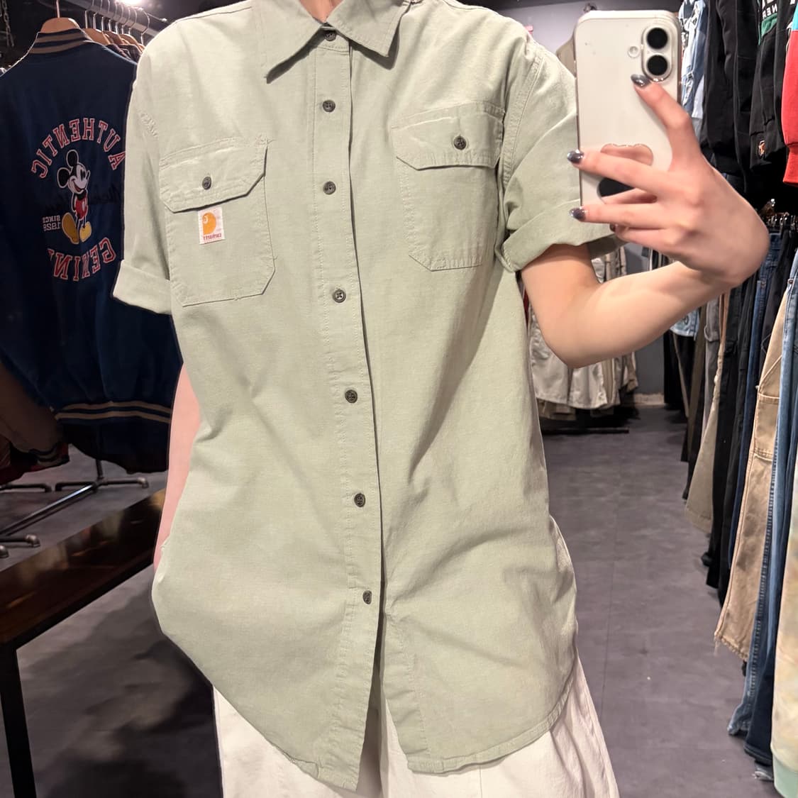 [IM] Carhartt 칼하트 반팔 셔츠 민트  상품이미지4