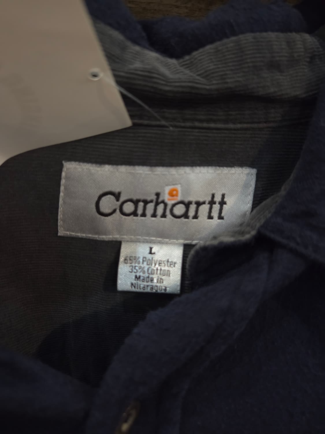 CARHARTT 칼하트 네이비 모직긴팔셔츠 상품이미지3