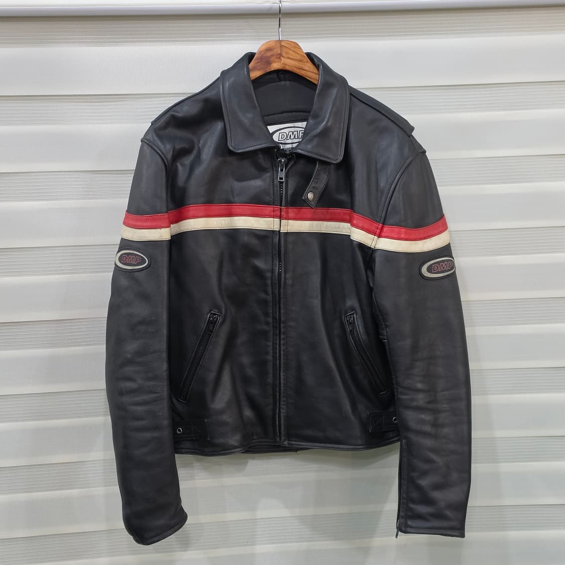 빈티지 DMP 레이싱 바이커 가죽자켓- L정도 상품이미지1