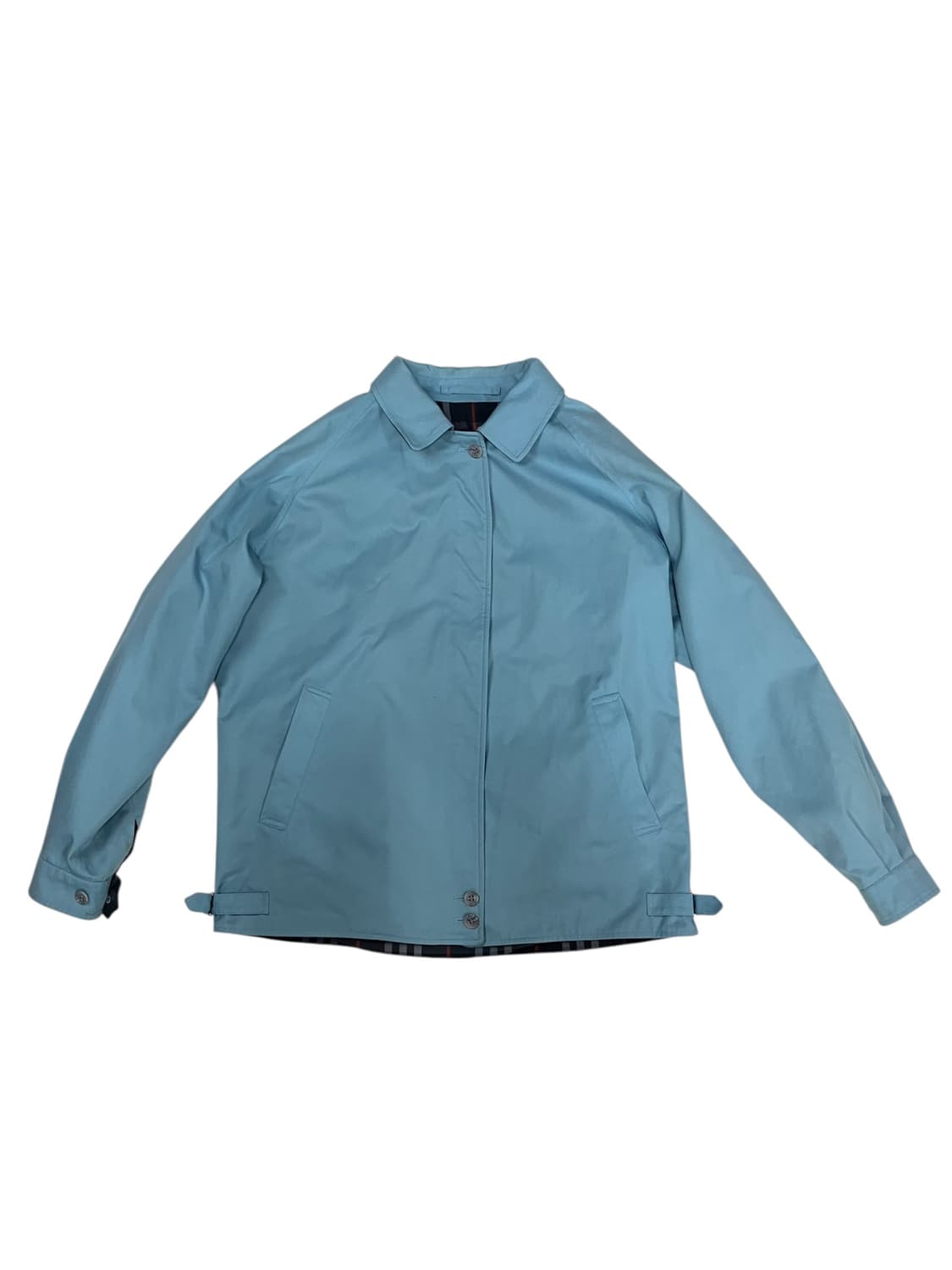 버버리 하늘색 바람막이 봄버 자켓 L 상품이미지2