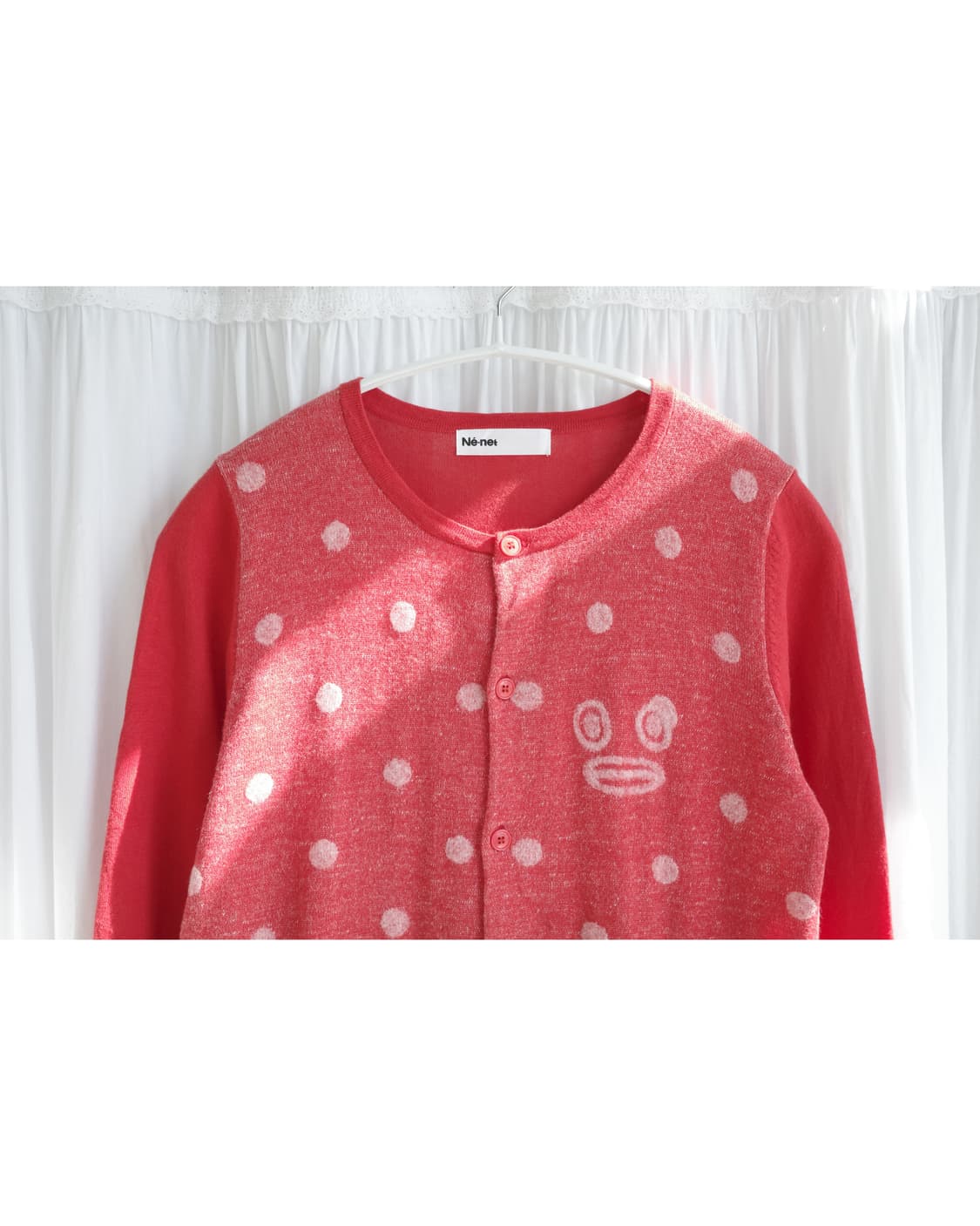 Ne net red imozi cargigan  상품이미지3