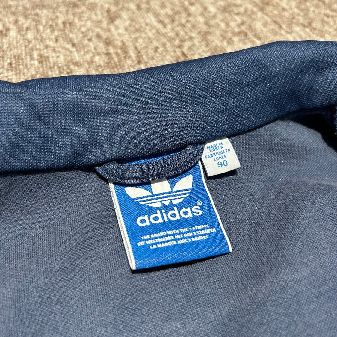 S) 아디다스 유로파 져지 집업 트랙탑 네이비&레드 상품이미지5