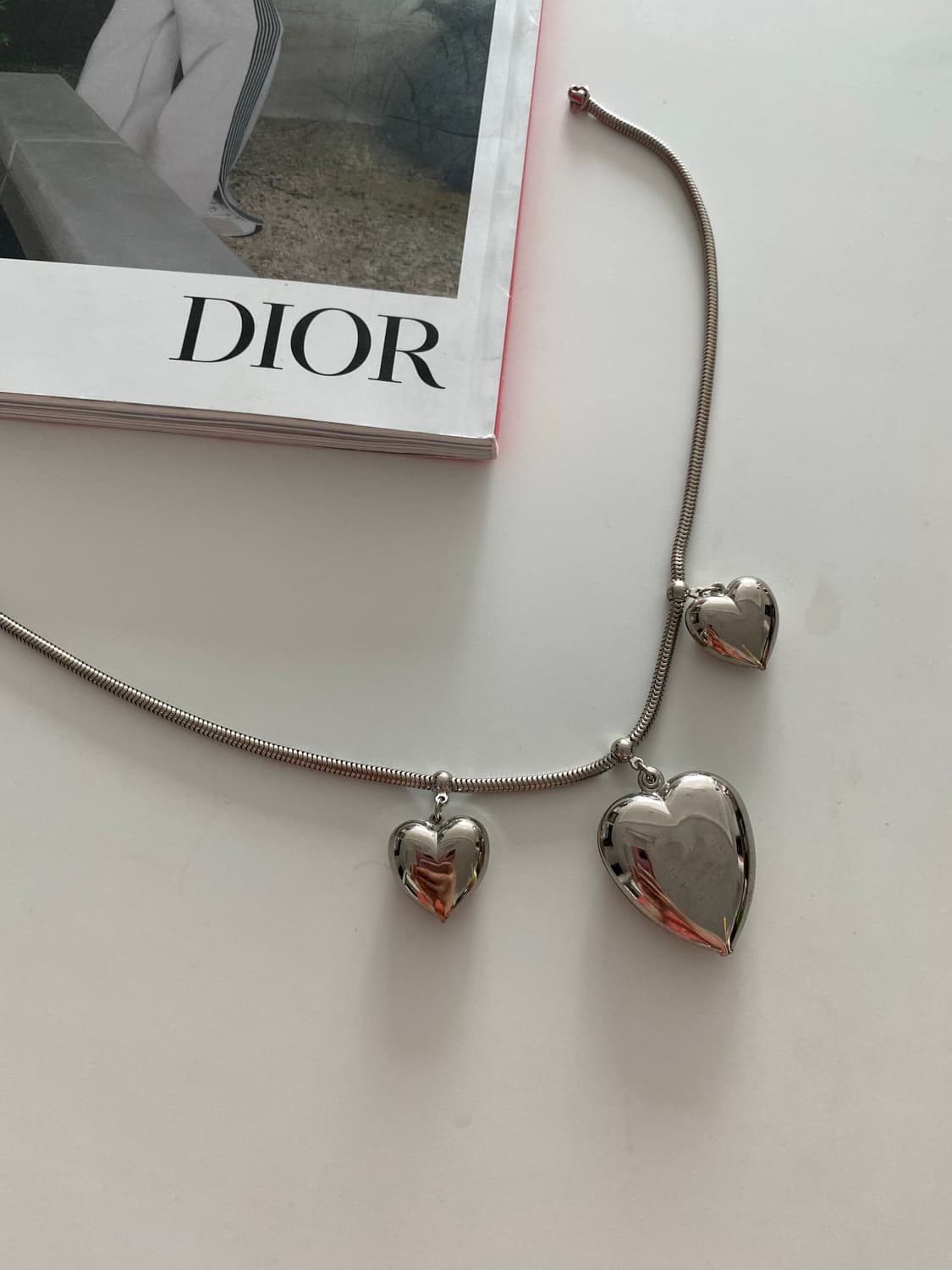 실버톤 하트 목걸이 상품이미지2