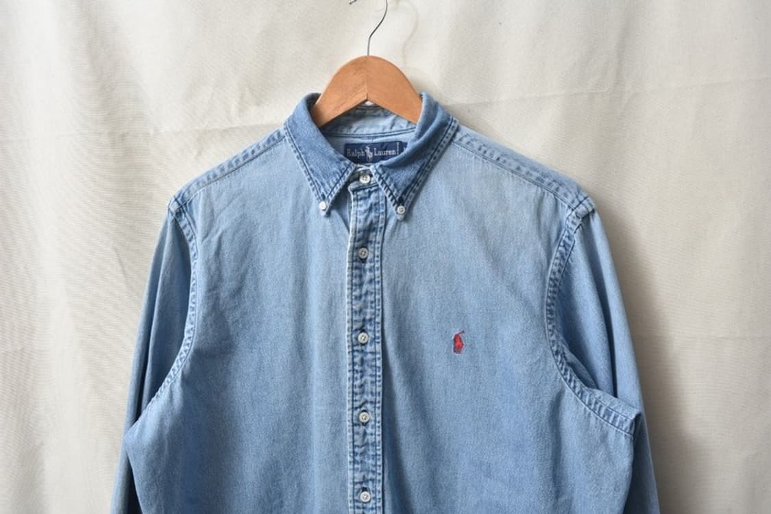 00S 폴로 랄프로렌 데님 셔츠 L M0119 상품이미지2