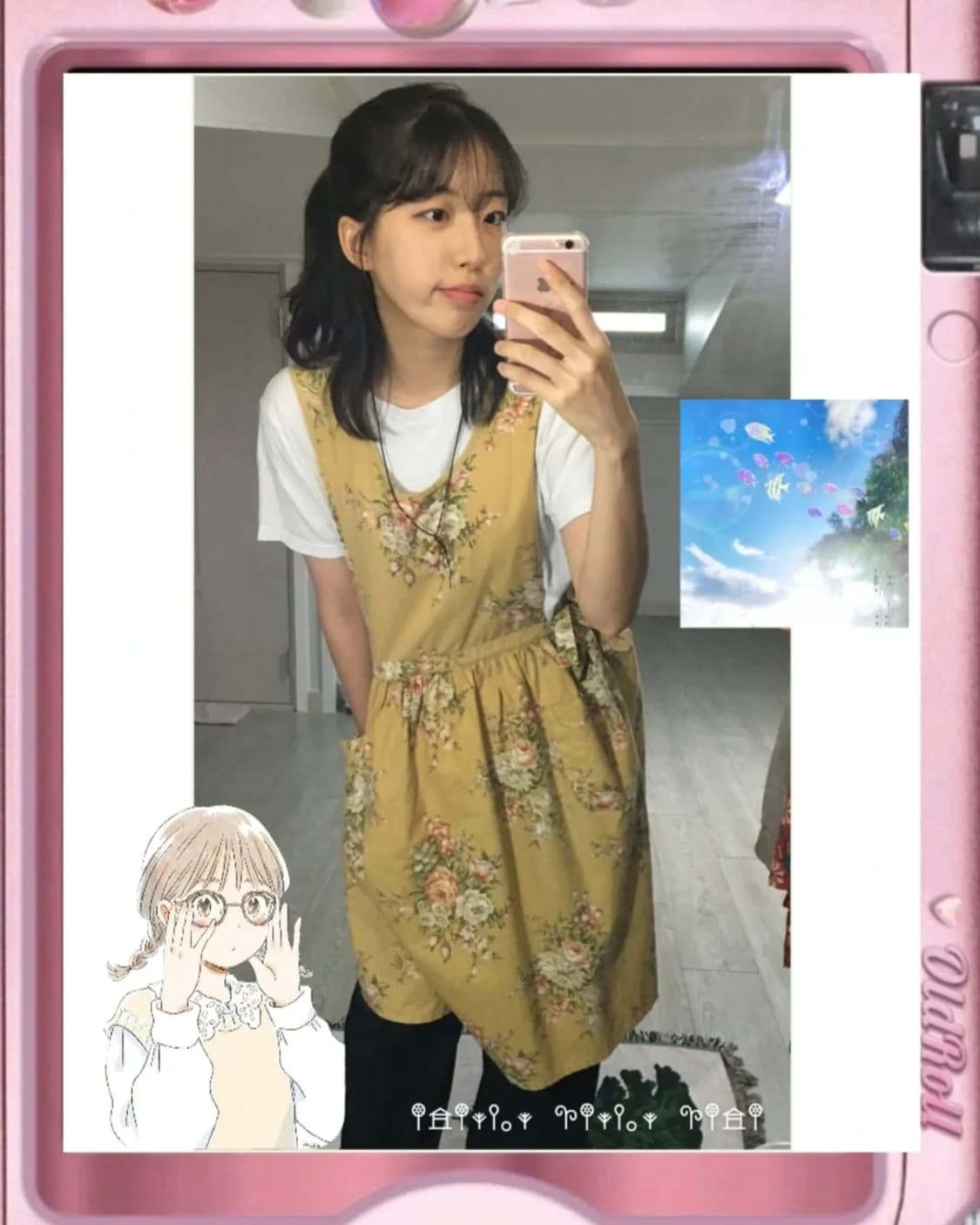 허니 플라워 에이프런 원피스🍯🐝 상품이미지1