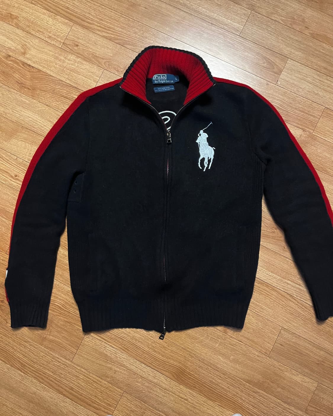 폴로 랄프로렌 빅포니 램스울 니트집업 상품이미지2