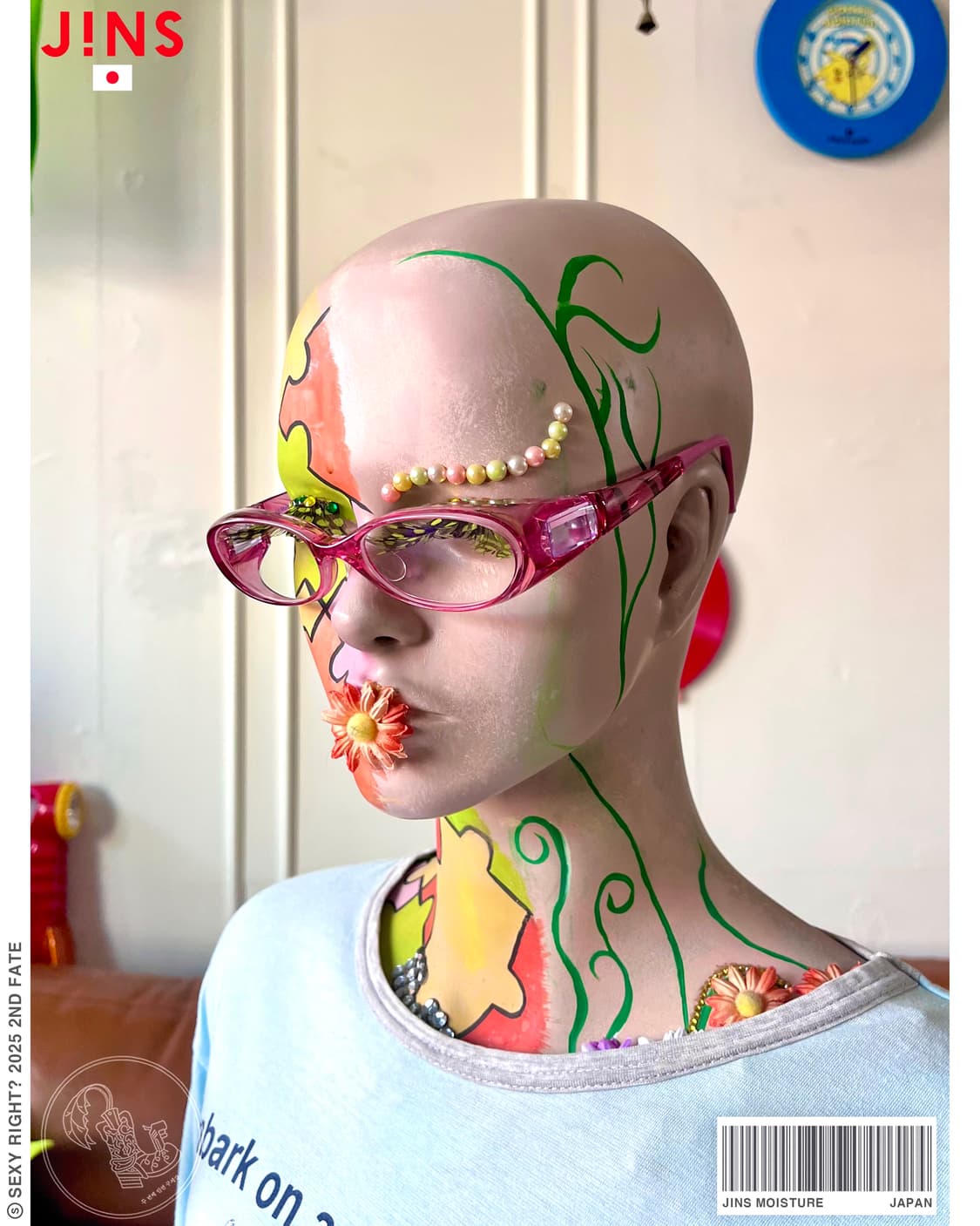 JINS Japan Air Frame Gal Pink Glasses 상품이미지1