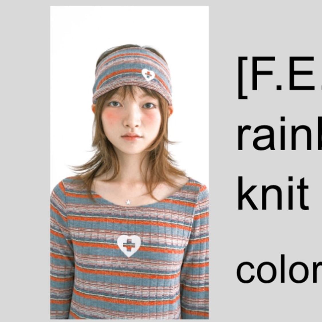 (아일릿모카착용) 샵페어리 레인보우미니드레스+헤어밴드 set 상품이미지3